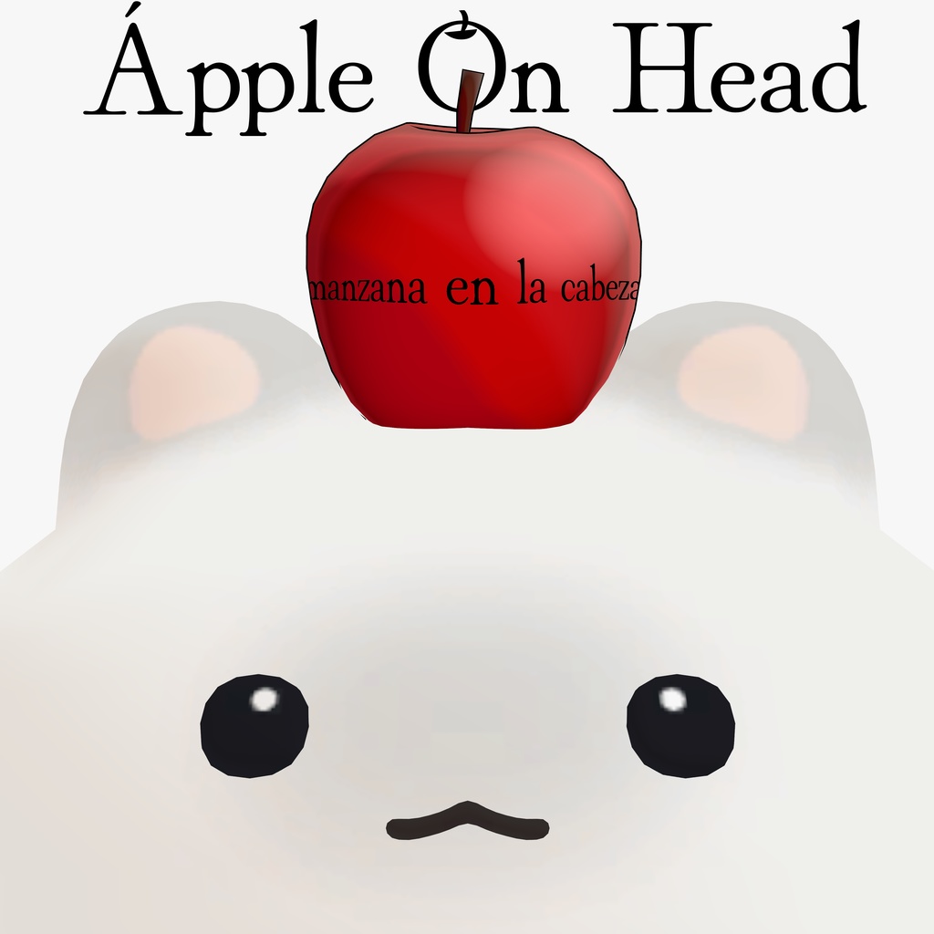 【はむ、ネコチヤン、ミニ夏水対応】Ápple On Head