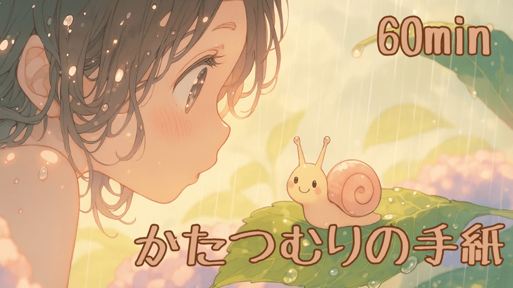 【フリーBGM/1時間耐久】かたつむりの手紙【作業用/配信用/勉強用/落ち着く/寝落ち/まったり】