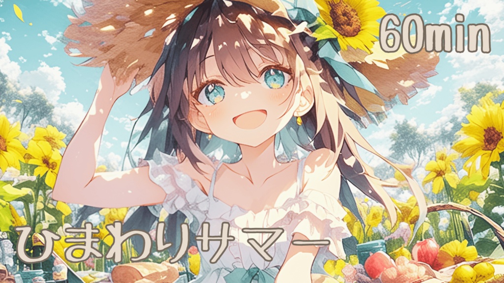 【フリーBGM/1時間耐久】ひまわりサマー【作業用/配信用/勉強用/明るい/かわいい】