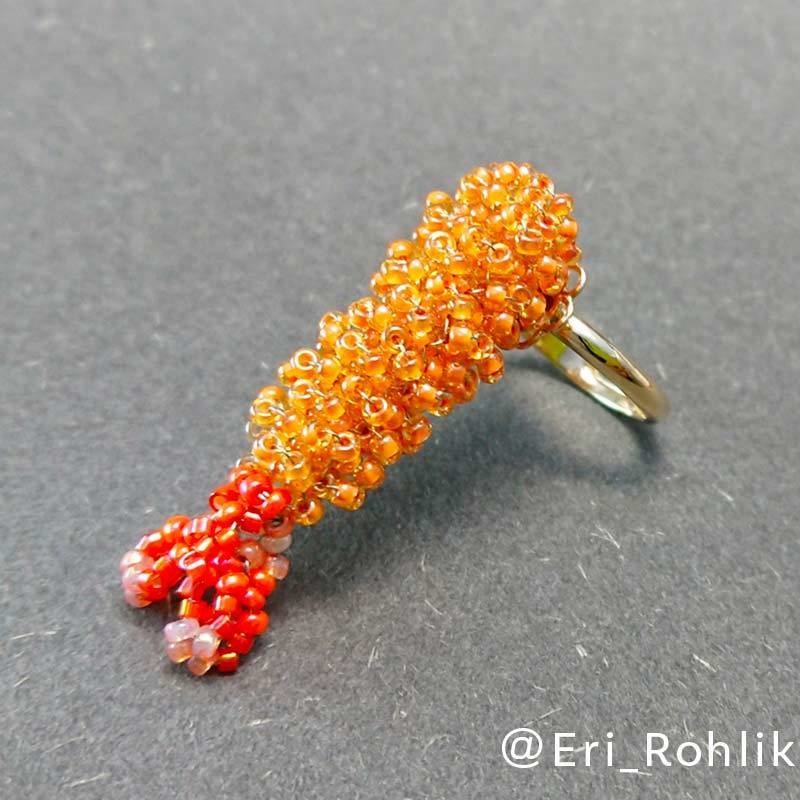 エビフライリング（金具色：金）