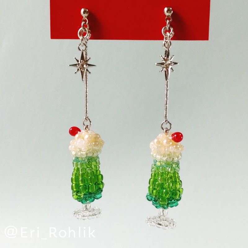 メロンソーダピアス