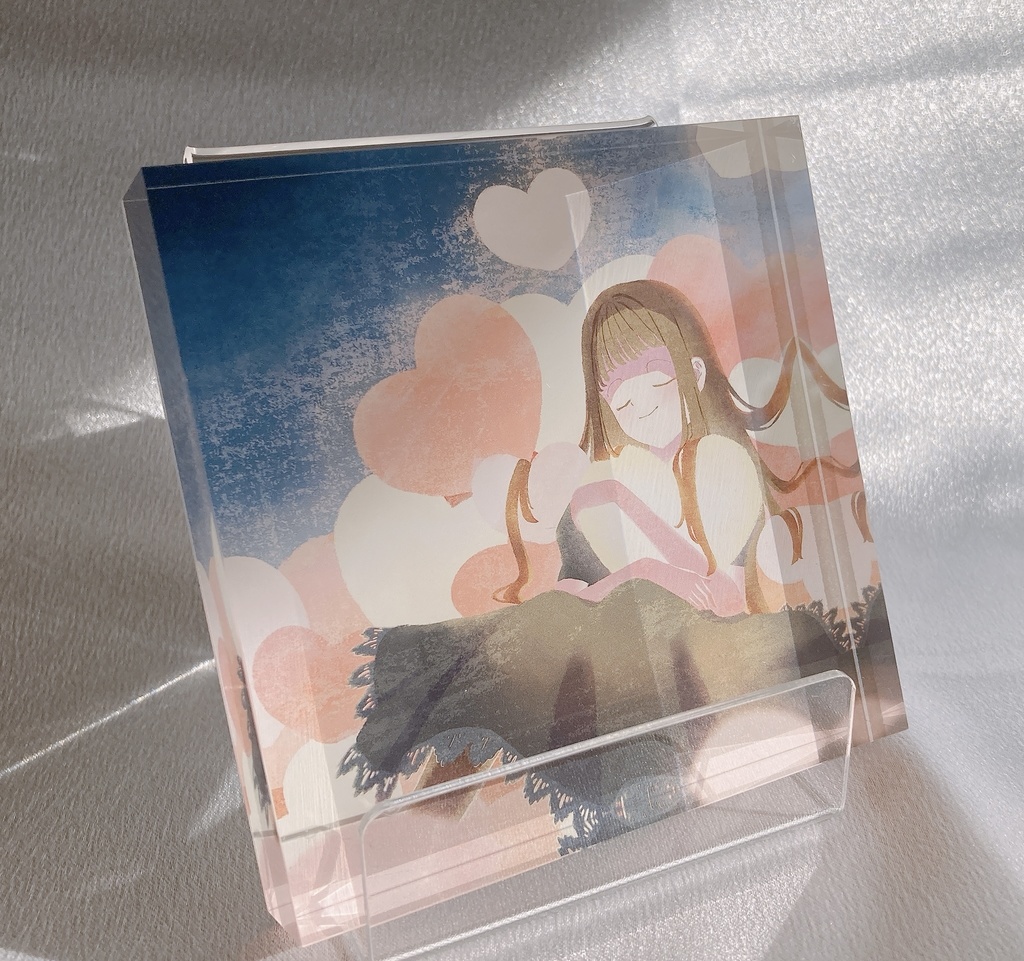 「届くといいな」アクリルブロック