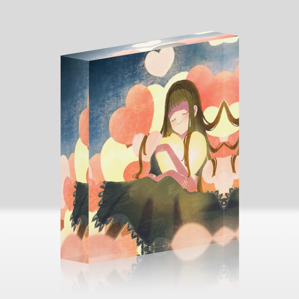 「届くといいな」アクリルブロック