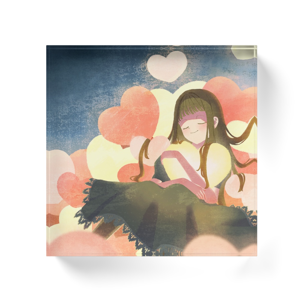 「届くといいな」アクリルブロック