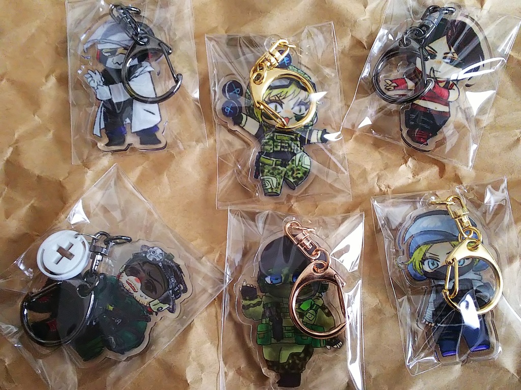 レインボーシックスシージのアクリルキーホルダー