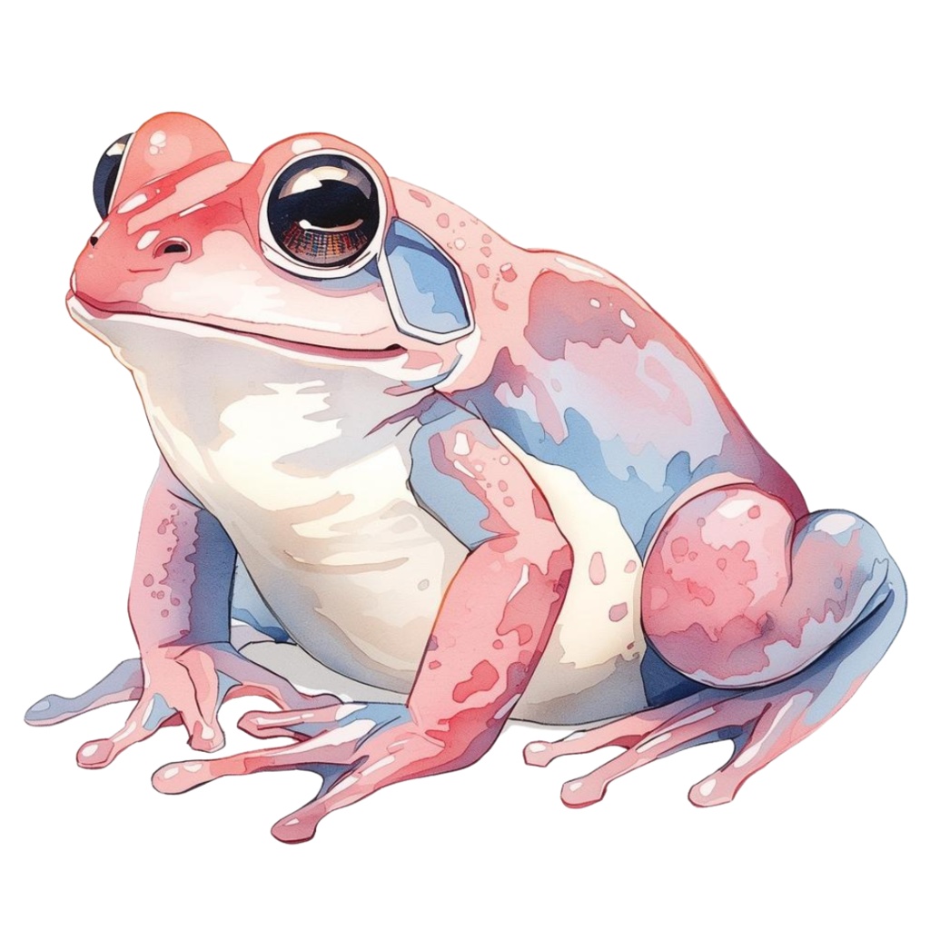 水彩画風の動物クリップアート