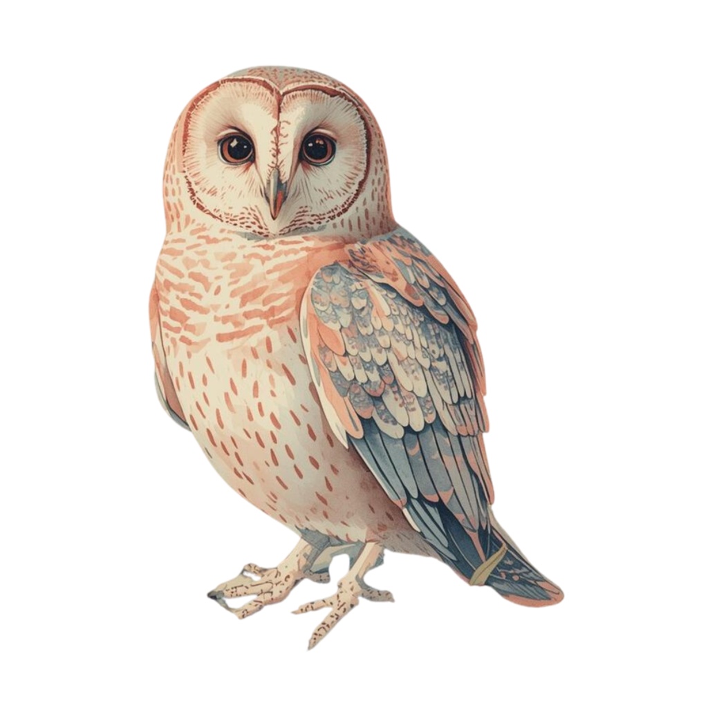 水彩画風の動物クリップアート