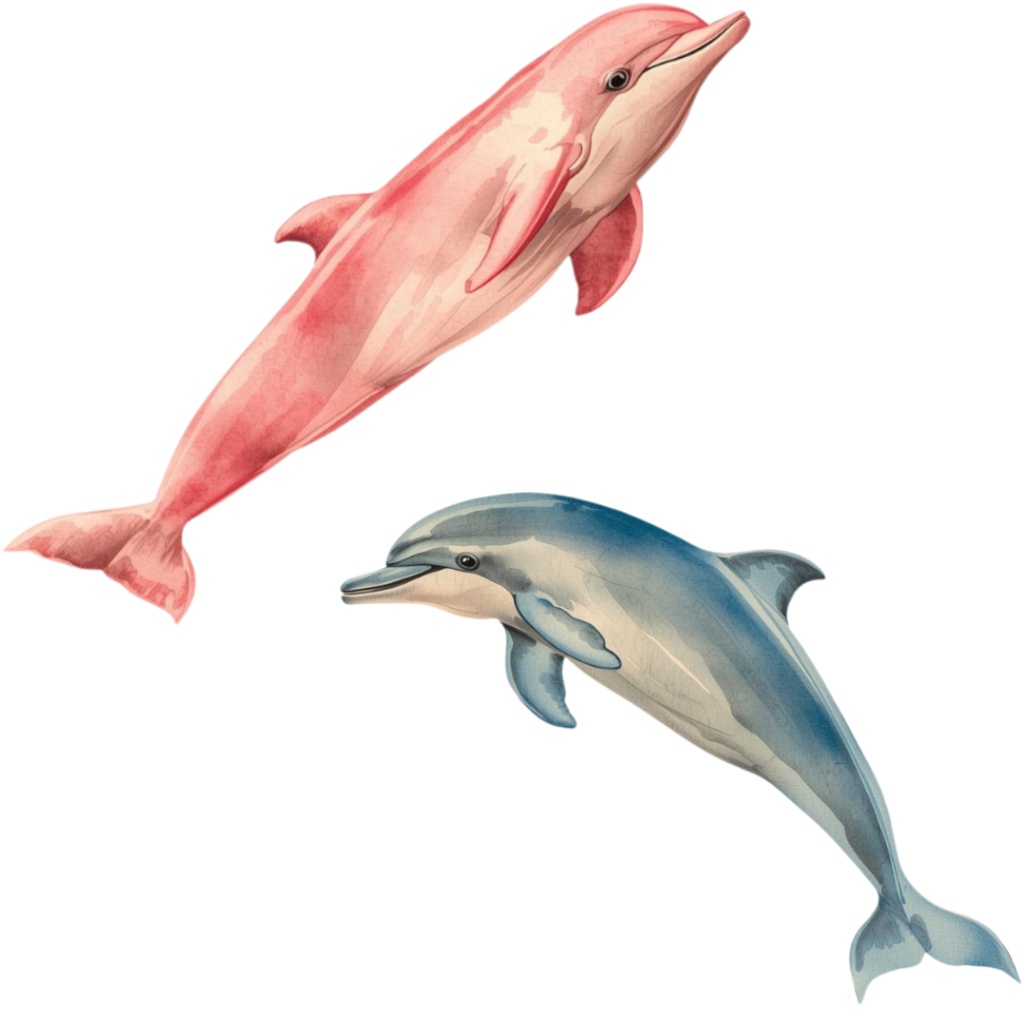 水彩画風の動物クリップアート