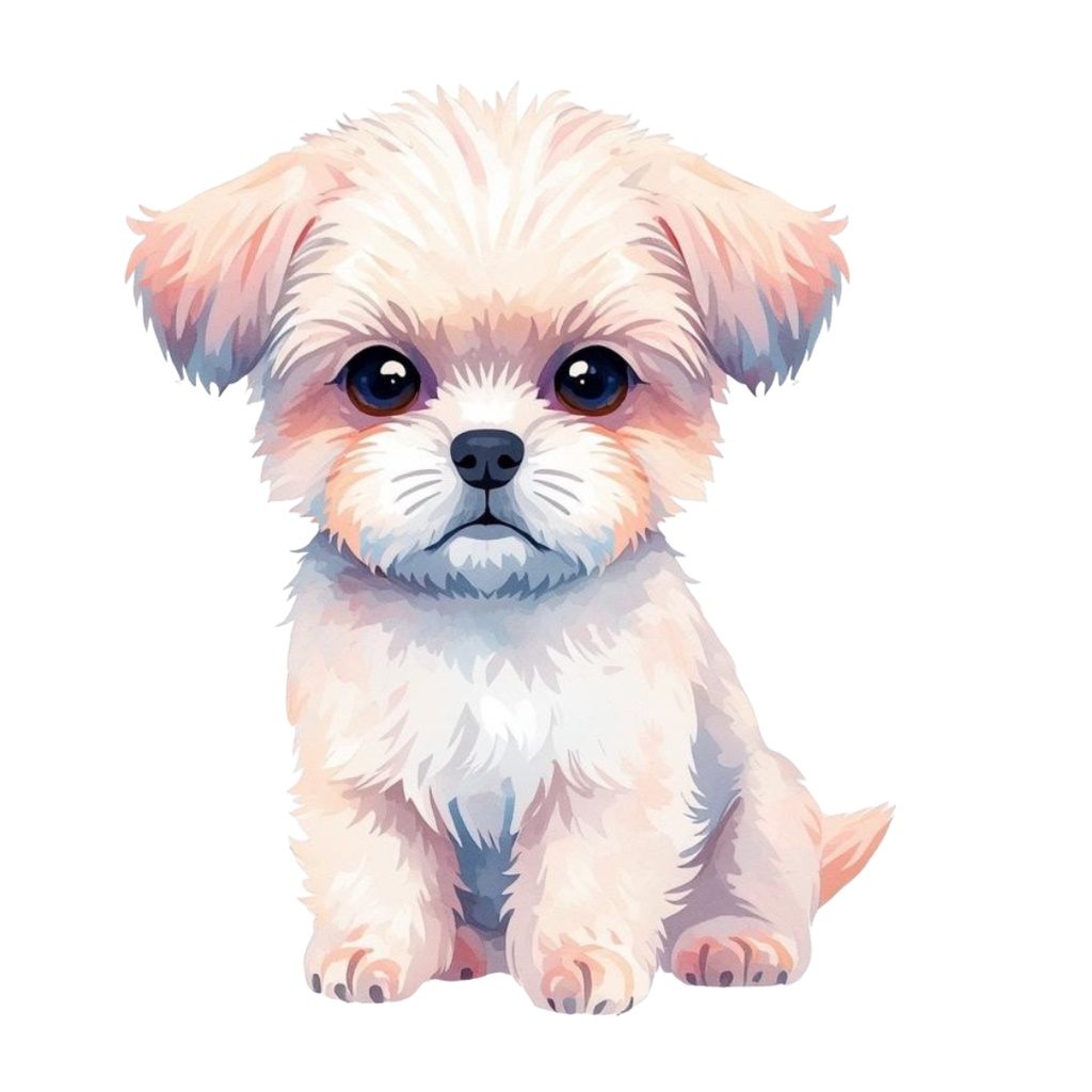 水彩画風の動物クリップアート