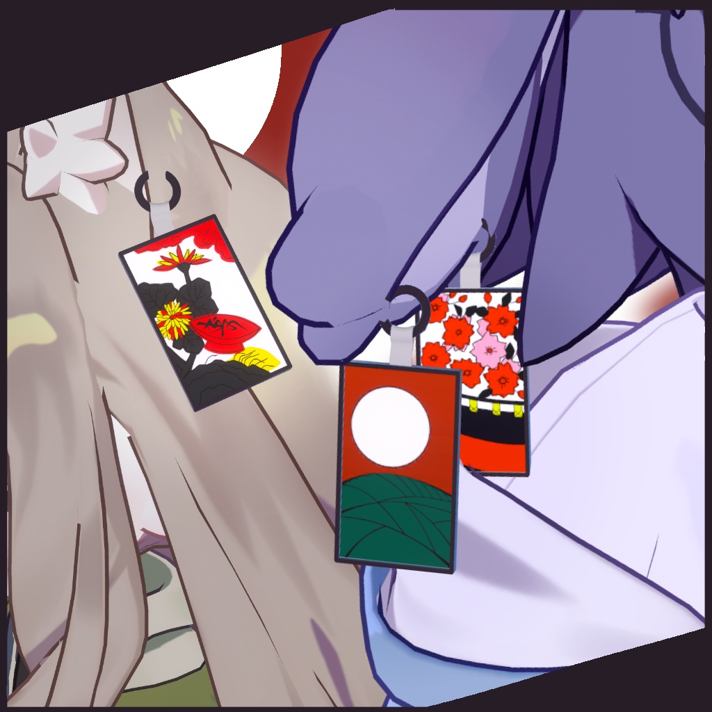 月見と花見の耳飾り 【うささき・キプフェル MA対応】