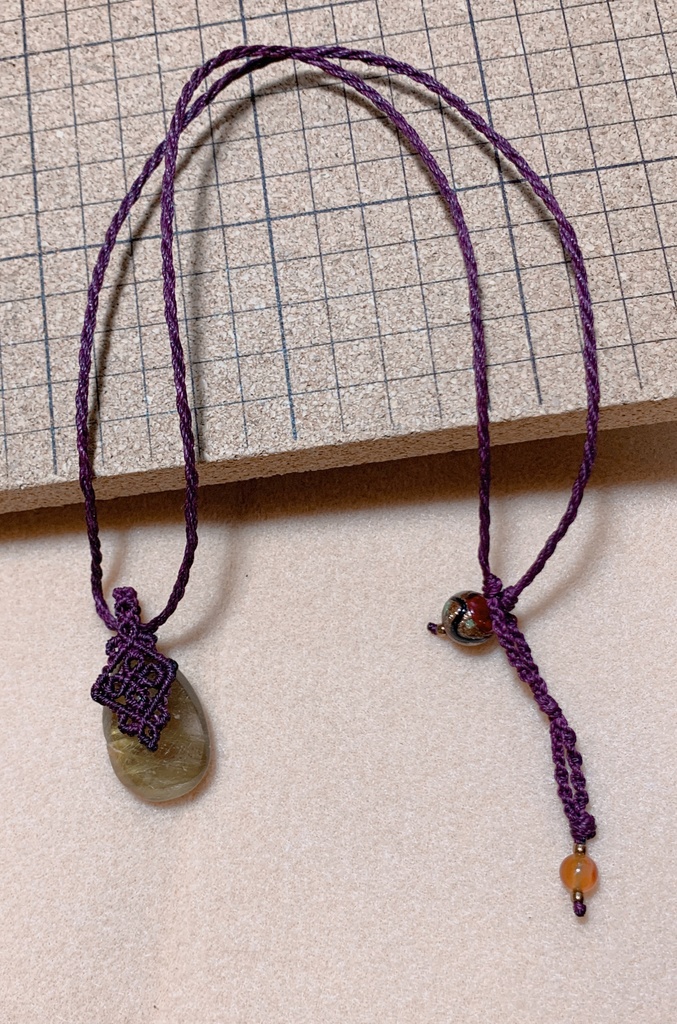  FGO◆岡田以蔵モチーフマクラメ ペンダント（※金属アレルギー対応）