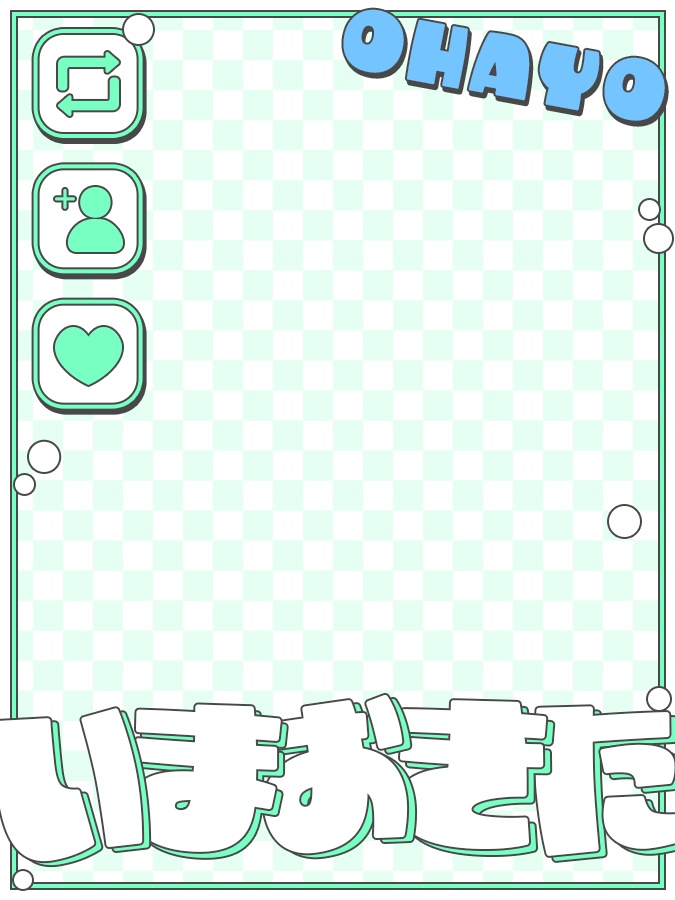 おはようVtuber,Vライバー素材(全10色)