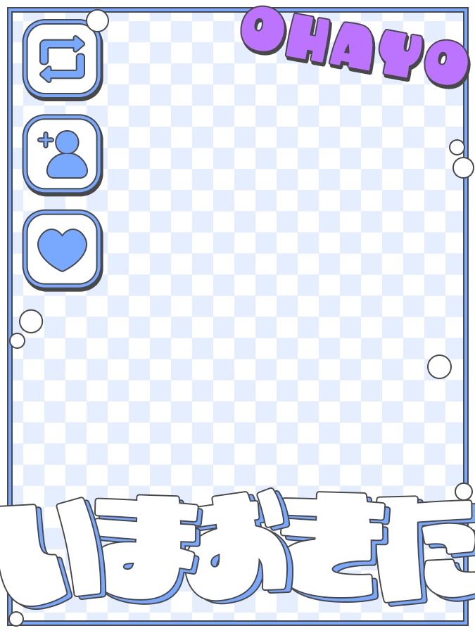 おはようVtuber,Vライバー素材(全10色)