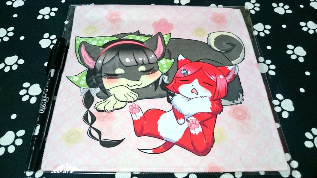 ケモロンパ てんひみハンカチ