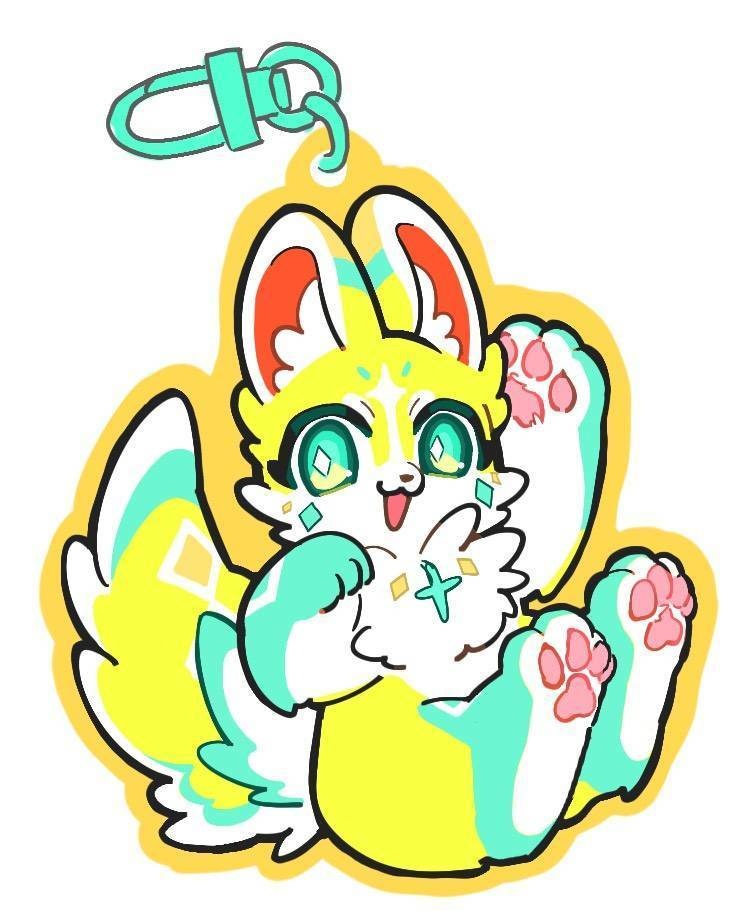 オリジナルアクリルキーホルダー(イエロー)