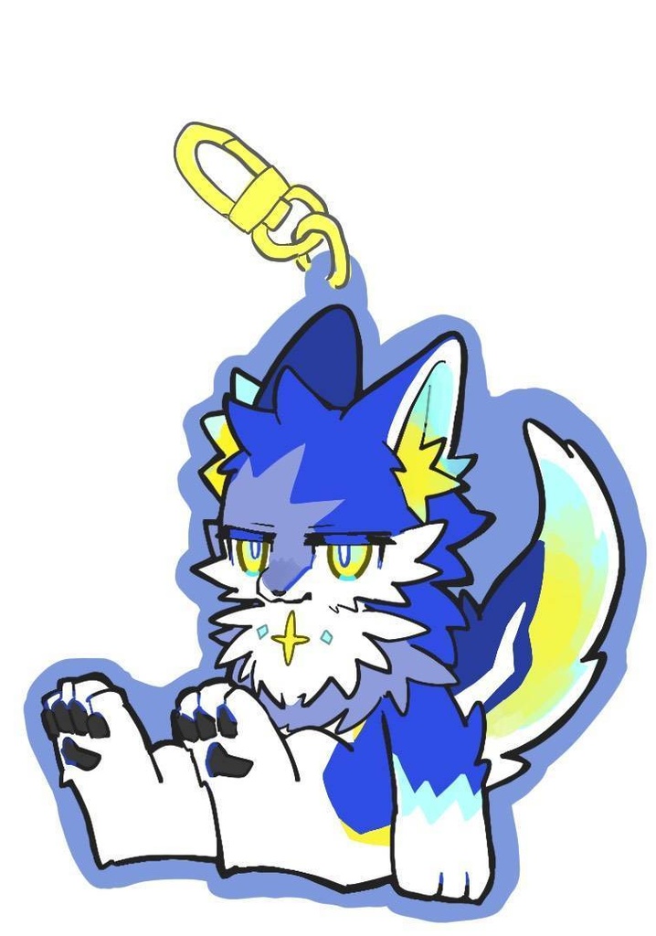 オリジナルアクリルキーホルダー(ブルー)