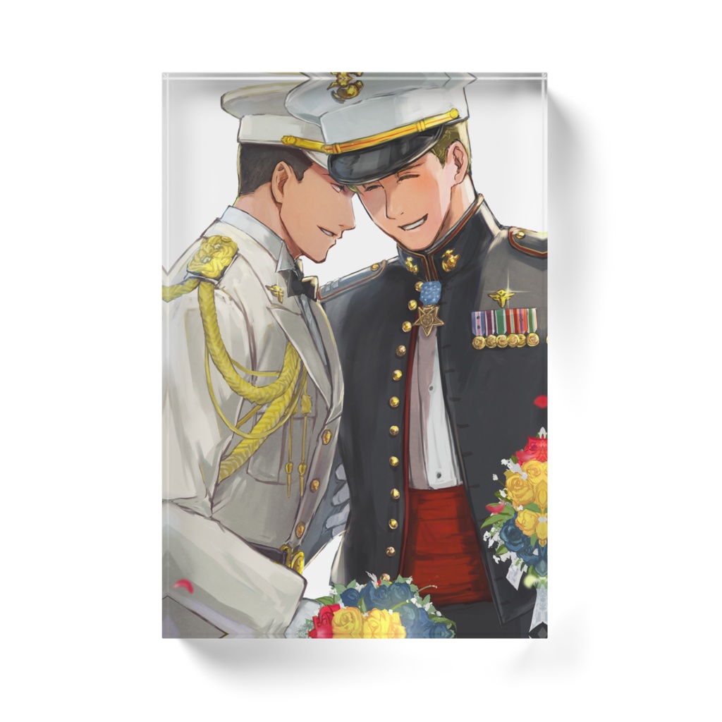 スミイサ軍服婚アクリルブロック