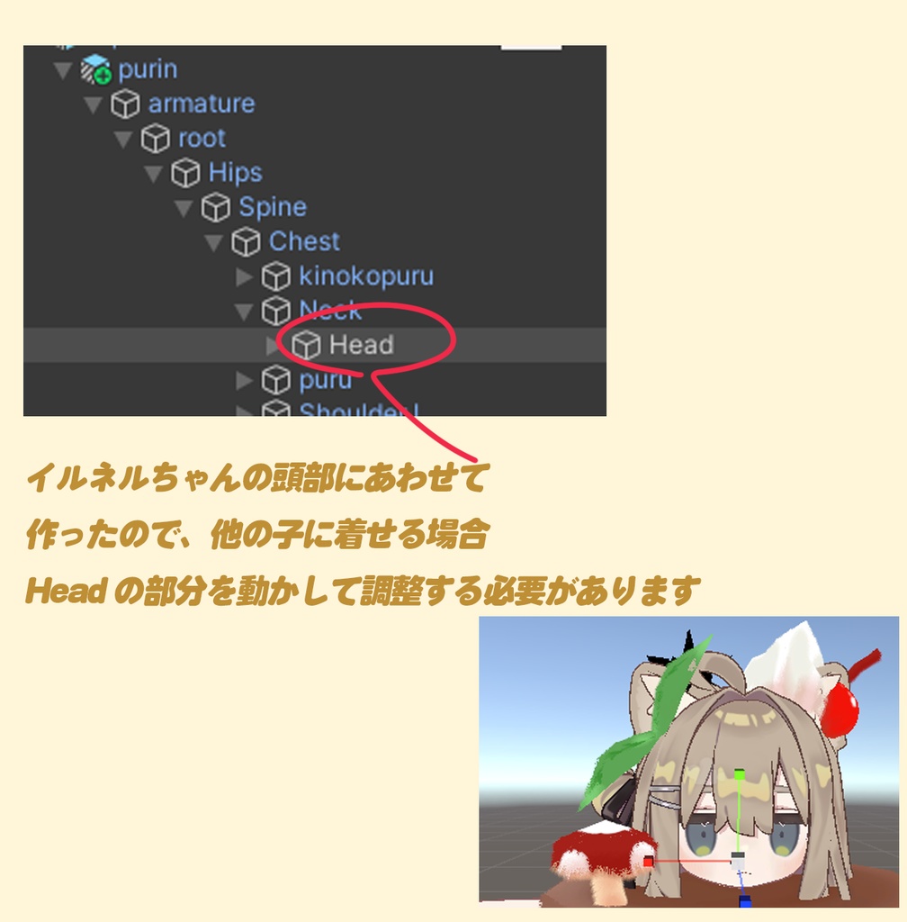 ぷりんのきぐるみ