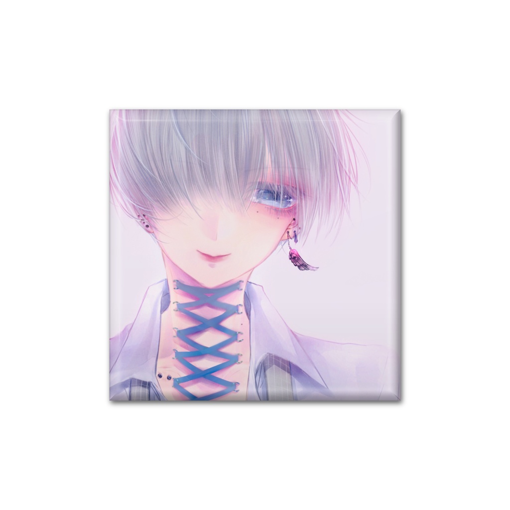 「君を離さない」四角形缶バッジ