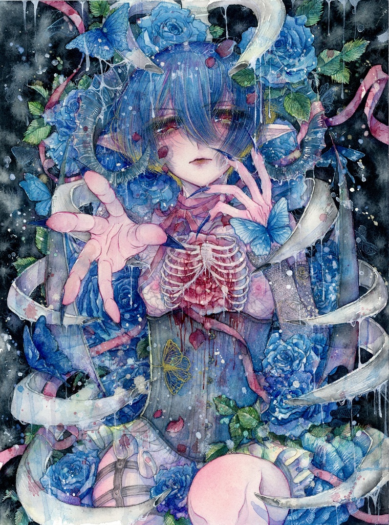 原画「ボクの蜜に捕らわれて」