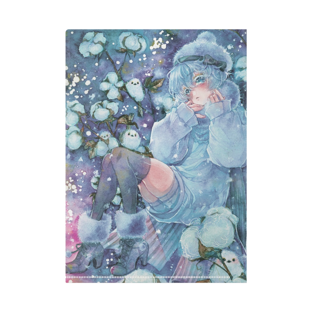 「brilliant blossoms」「Glitter Snow」クリアファイル