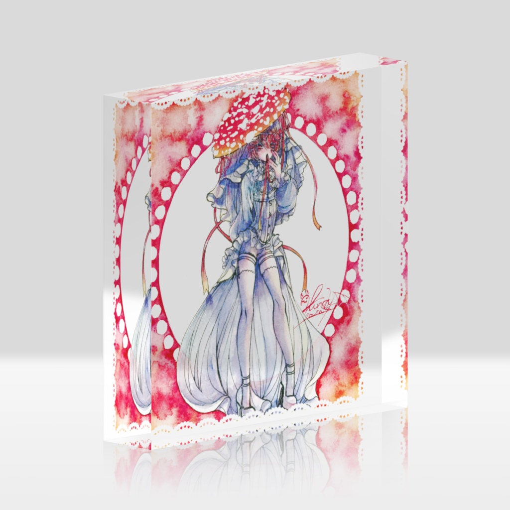 ｢毒味してみる？｣アクリルブロック