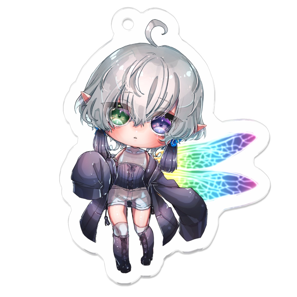 【虹色妖精】アクリルキーホルダー