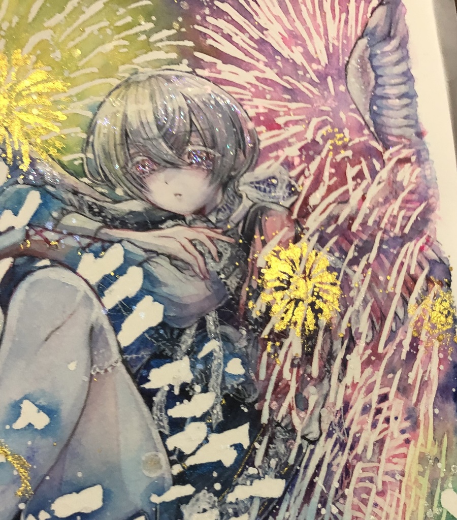 アルビノテーマ原画4点