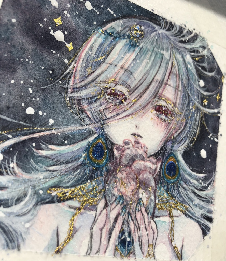 アルビノテーマ原画4点