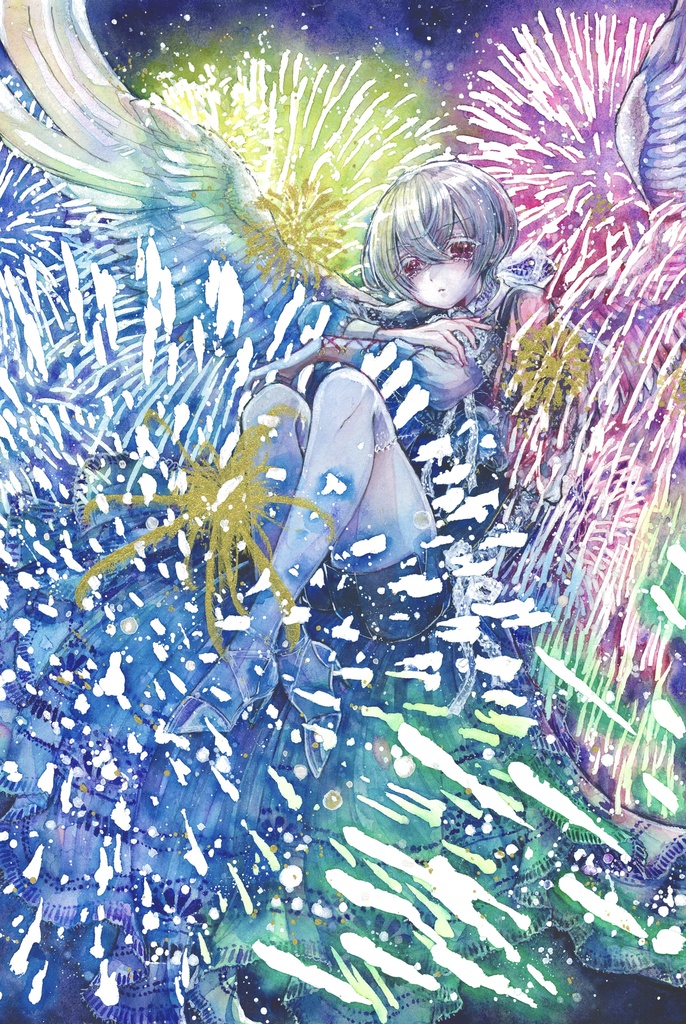アルビノテーマ原画4点