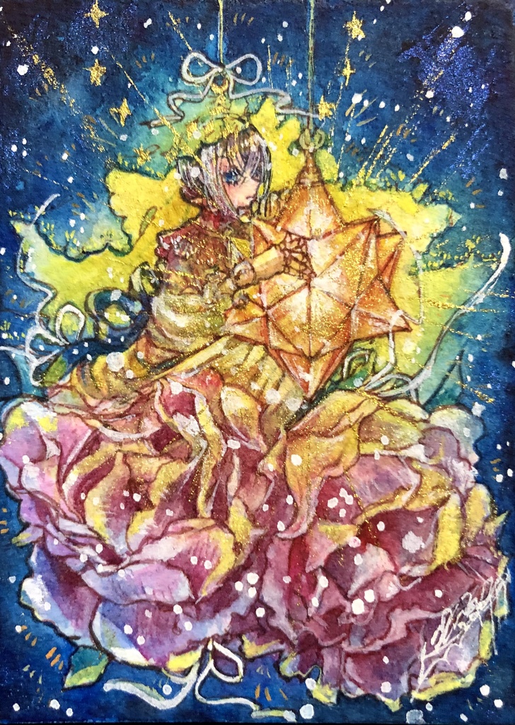「星のレプリカⅠ、Ⅱ」ATC原画