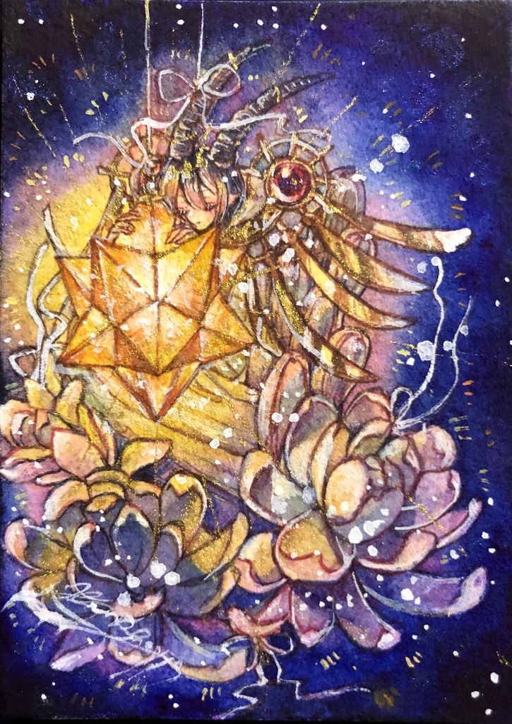 「星のレプリカⅠ、Ⅱ」ATC原画
