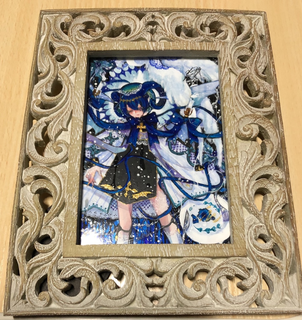 額装原画「救いの蒼惶」