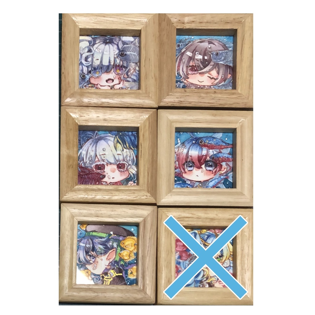 ミニ原画(観賞魚たち)