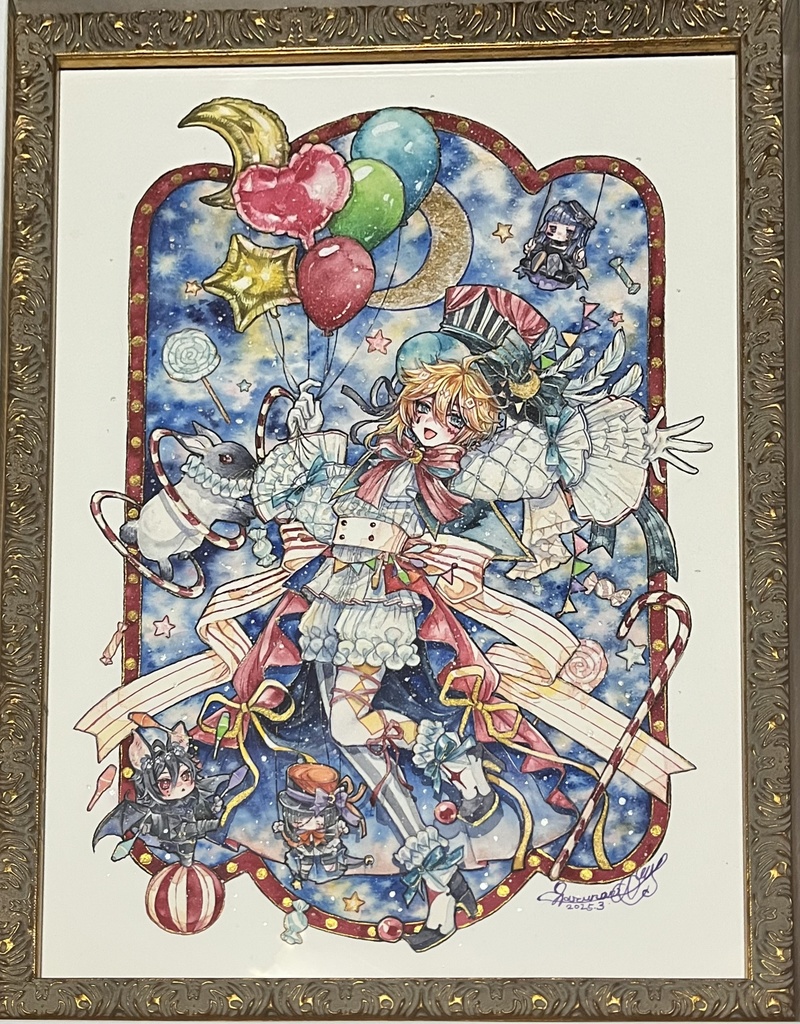 額装原画「開幕」