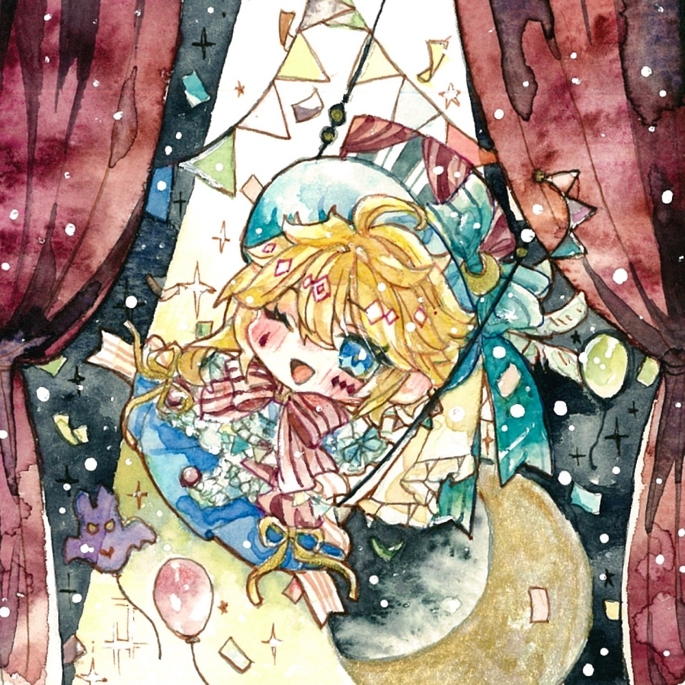 サーカスモチーフミニ原画🎪