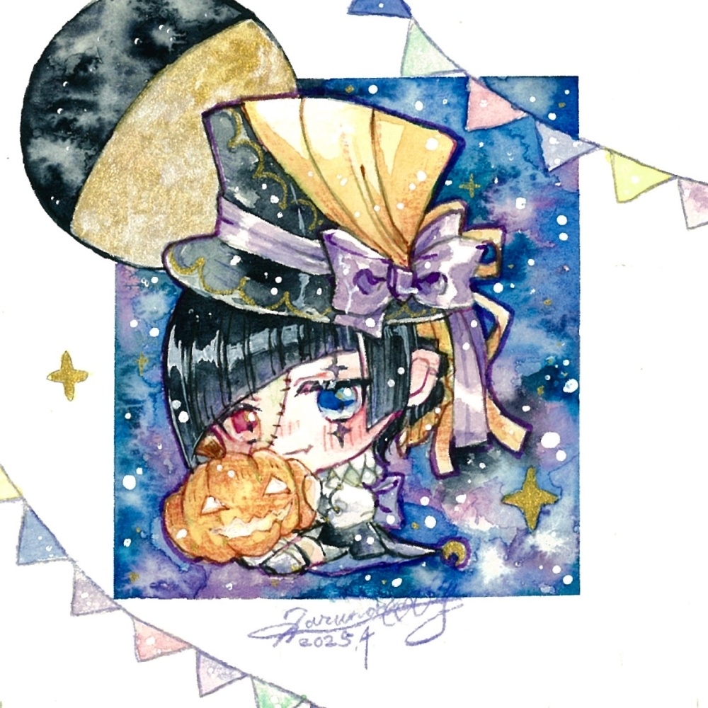 サーカスモチーフミニ原画🎪