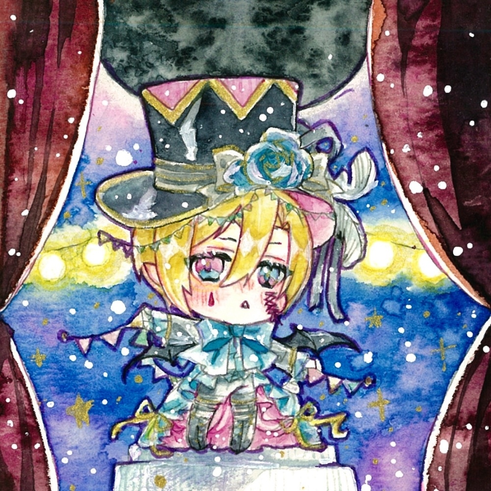 サーカスモチーフミニ原画🎪