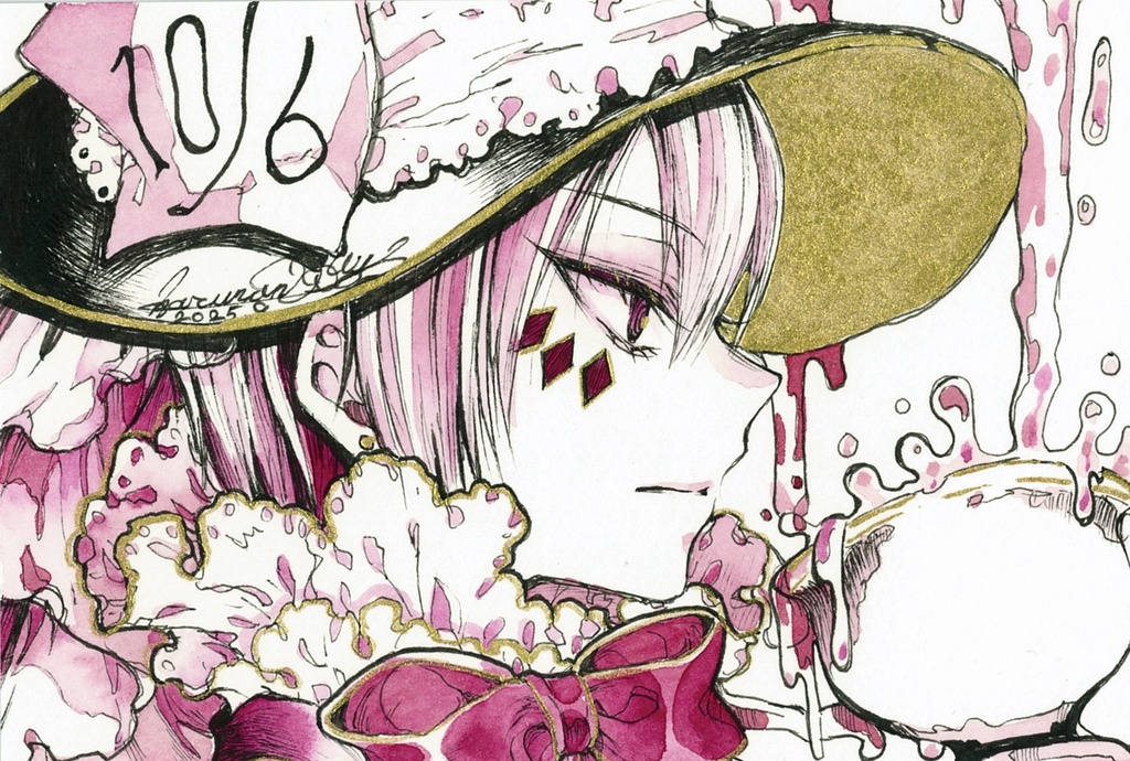 “mad as a hatter”【フレームレス原画】