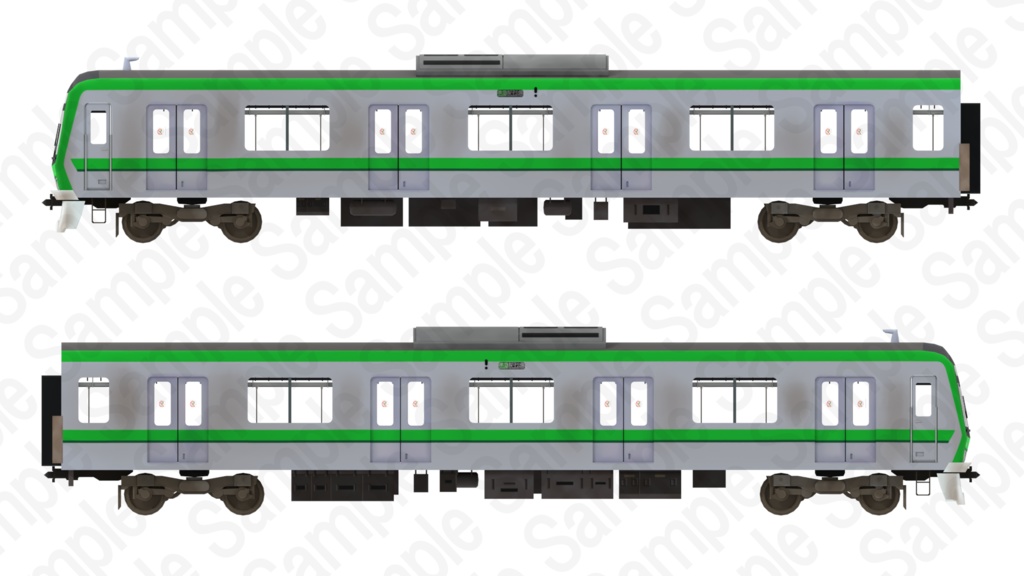 【Unity VRC対応】地下鉄電車【3Dモデル】