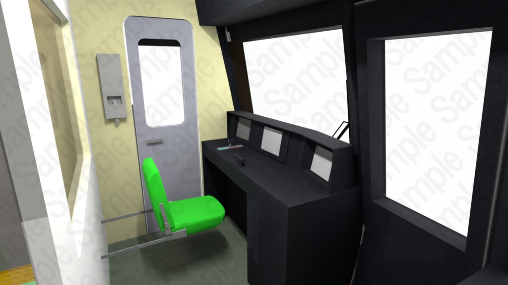 【Unity VRC対応】地下鉄電車【3Dモデル】