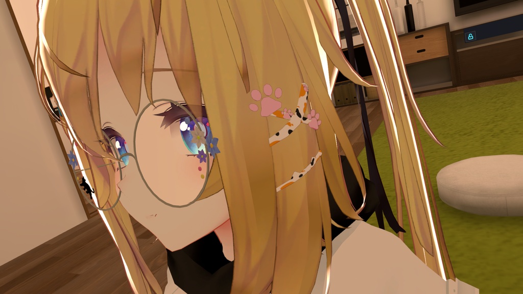 サフィーちゃん用「猫のヘアピン」