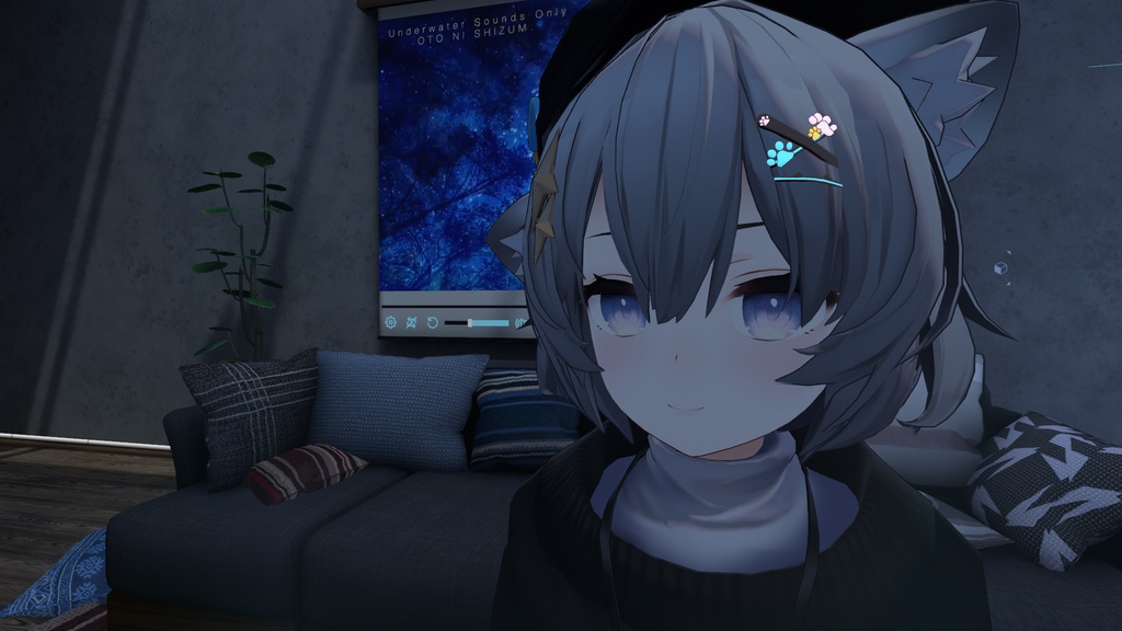 ASHちゃん用「猫のヘアピン」