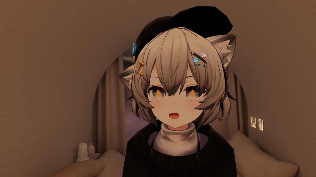 ASHちゃん用「猫のヘアピン」