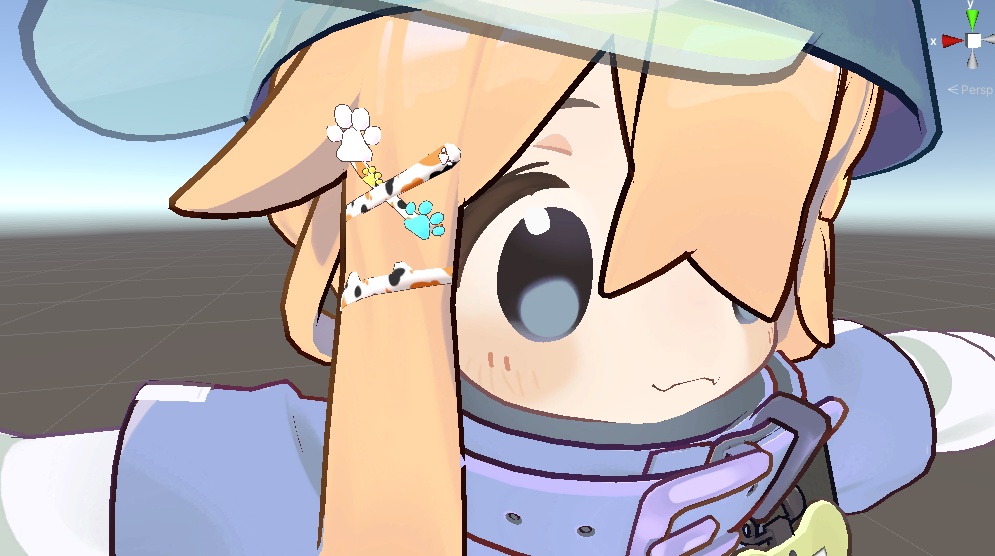 まめひなた用「猫のヘアピン」