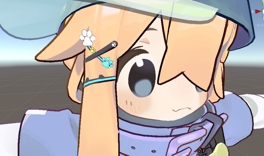 まめひなた用「猫のヘアピン」