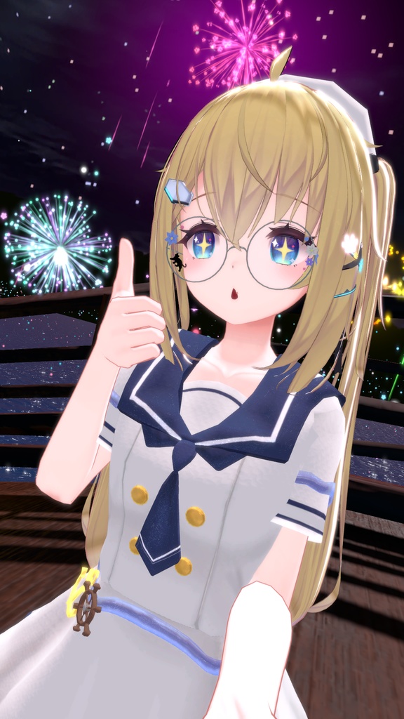 サフィーちゃん用【マリンセーラー・スカート&ズボン】