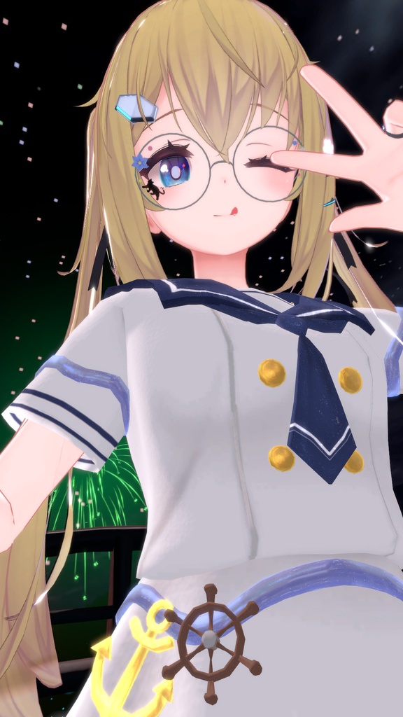 サフィーちゃん用【マリンセーラー・スカート&ズボン】