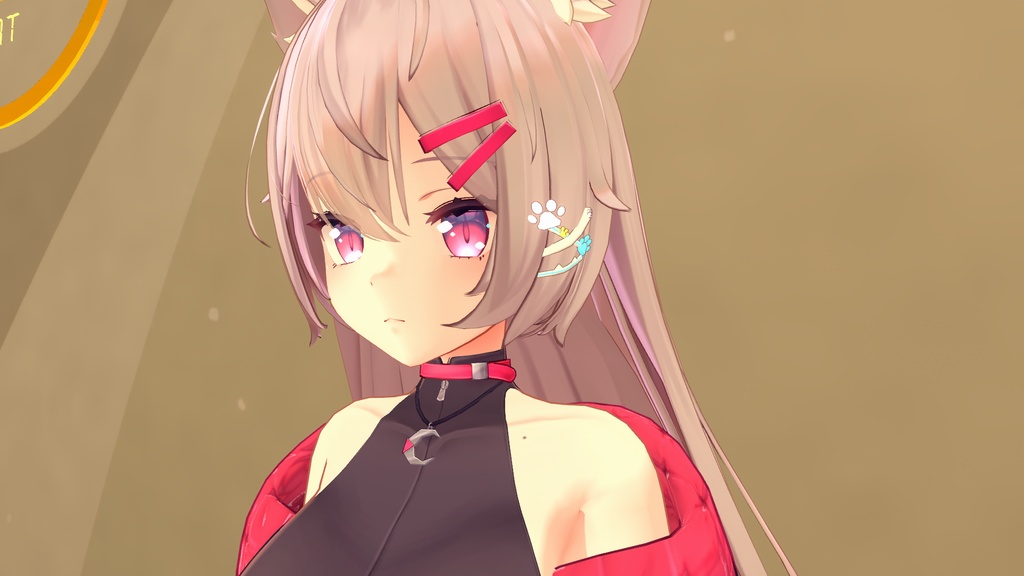 ルフィナちゃん用「猫のヘアピン」