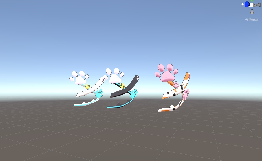 ルフィナちゃん用「猫のヘアピン」